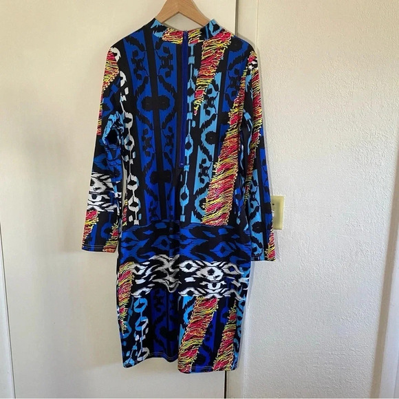 Rebdolls Women's Bodycon Longsleeve Dress 3XL Blue - Picture 5 of 9